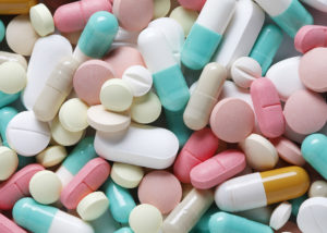 A picture of colorful capsules