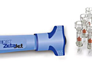 A picture of Bioject Zeta jet machine and medicines